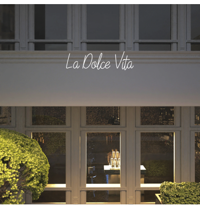 Custom text: La Dolce Vita