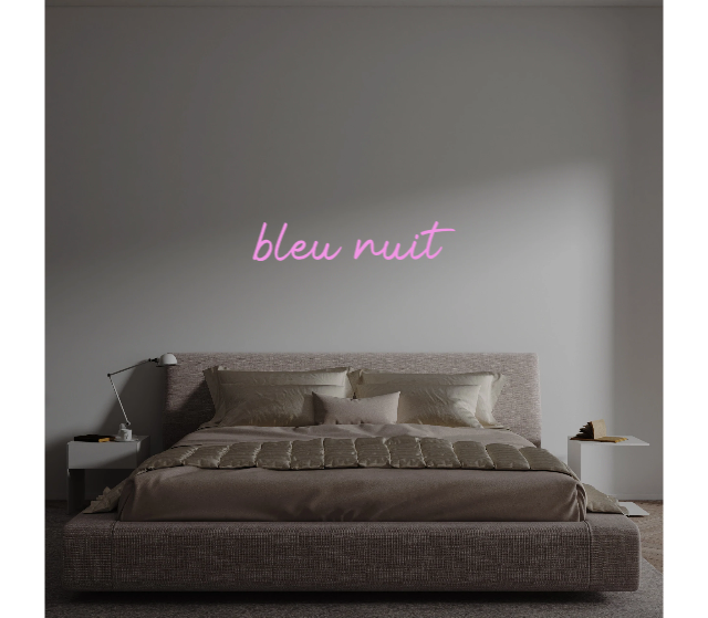Custom text: bleu nuit