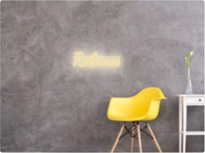 Custom text: Robines