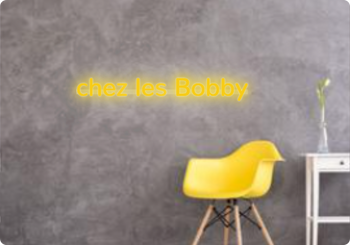 Custom text: chez les Bobby