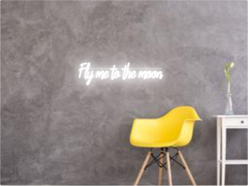 Custom text: Fly me to the moon