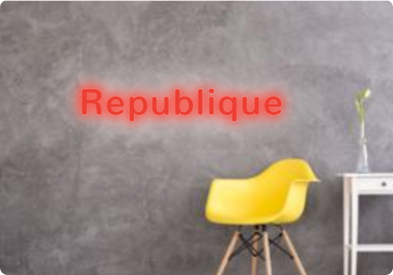 Custom text: Republique