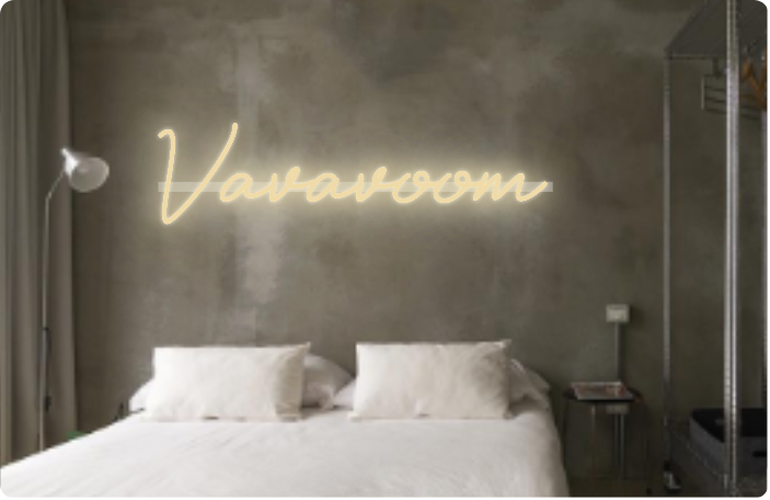 Custom text: Vavavoom