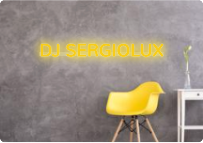 Custom text: DJ SERGIOLUX