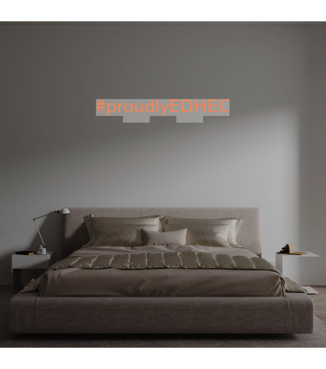 Custom text: #proudlyEDHEC
