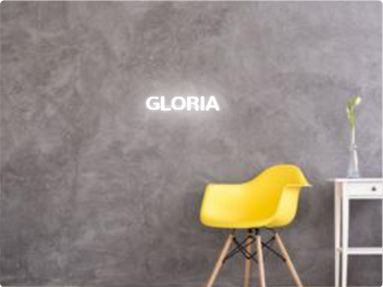 Custom text: GLORIA