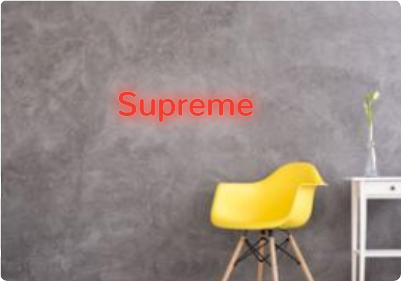 Custom text: Supreme