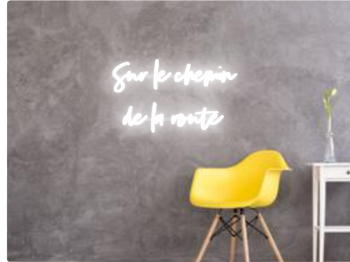 Custom text: Sur le chemin
de la route