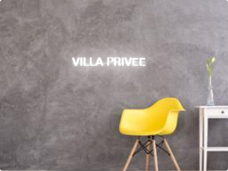 Custom text: VILLA PRIVEE