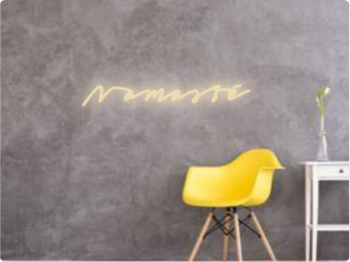 Custom text: Namasté