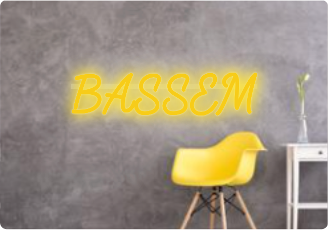Custom text: BASSEM