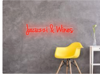Custom text: Jacuzzi & Wines