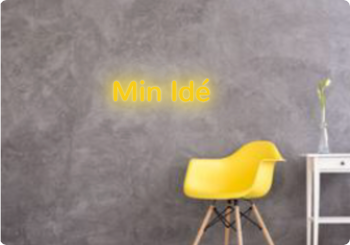 Custom text: Min Idé