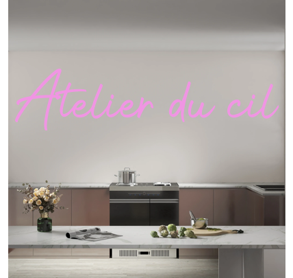 Custom text: Atelier du cil