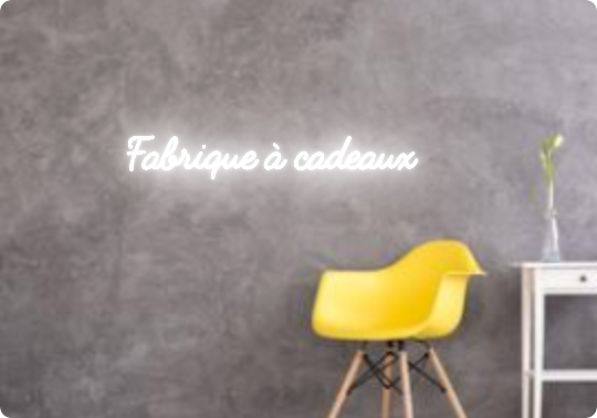 Custom text: Fabrique à cadeaux