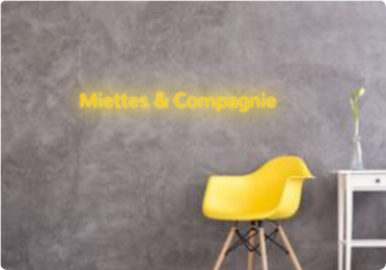 Custom text: Miettes & Compagnie
