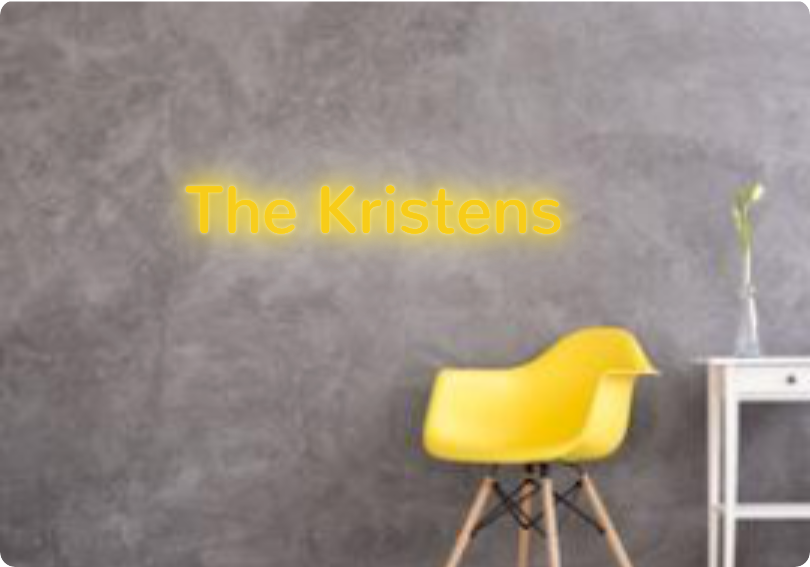 Custom text: The Kristens