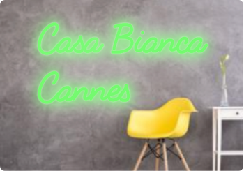 Custom text: Casa Bianca
 Cannes