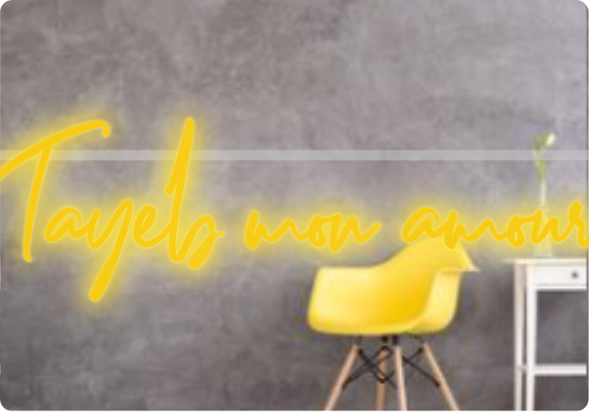 Custom text: Tayeb mon amour