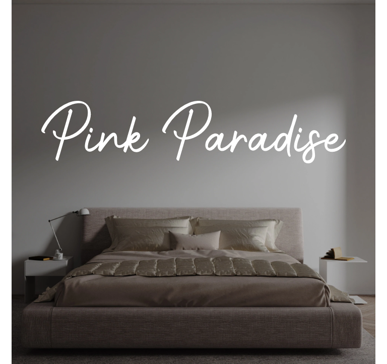 Custom text: Pink Paradise