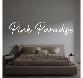 Custom text: Pink Paradise
