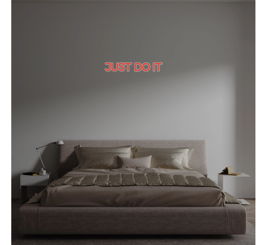 Custom text: JUST DO IT