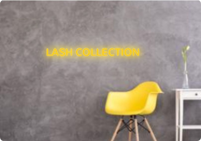 Custom text: LASH COLLECTION