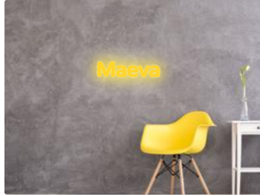 Custom text: Maeva
