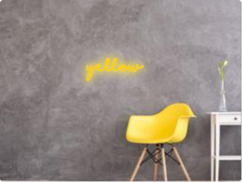 Custom text: yellow