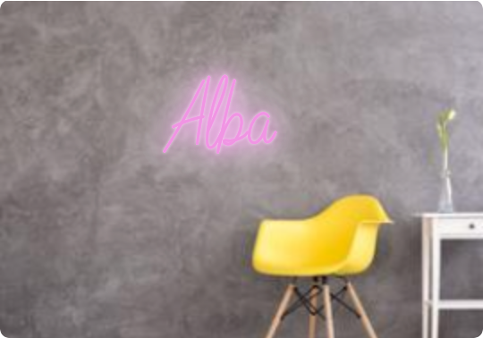 Custom text: Alba