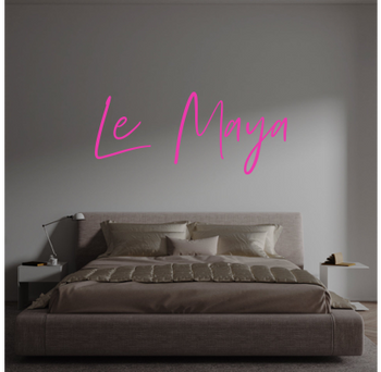 Custom text: Le  Maya