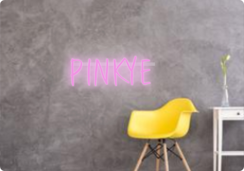 Custom text: PINKYE