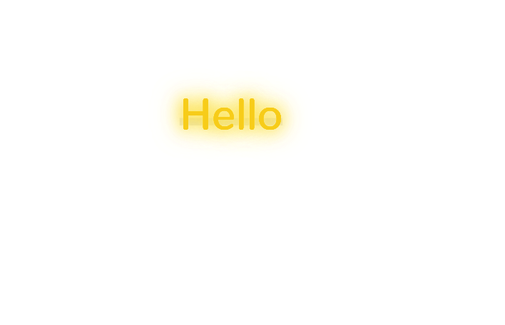 Custom text: Hello