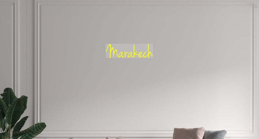 Custom text: Marakech