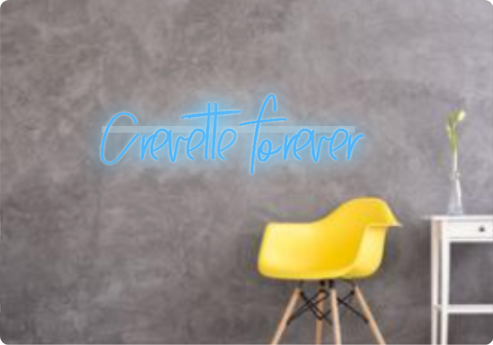 Custom text: Crevette forever