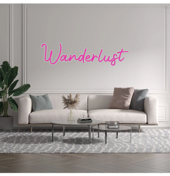 Custom text: Wanderlust