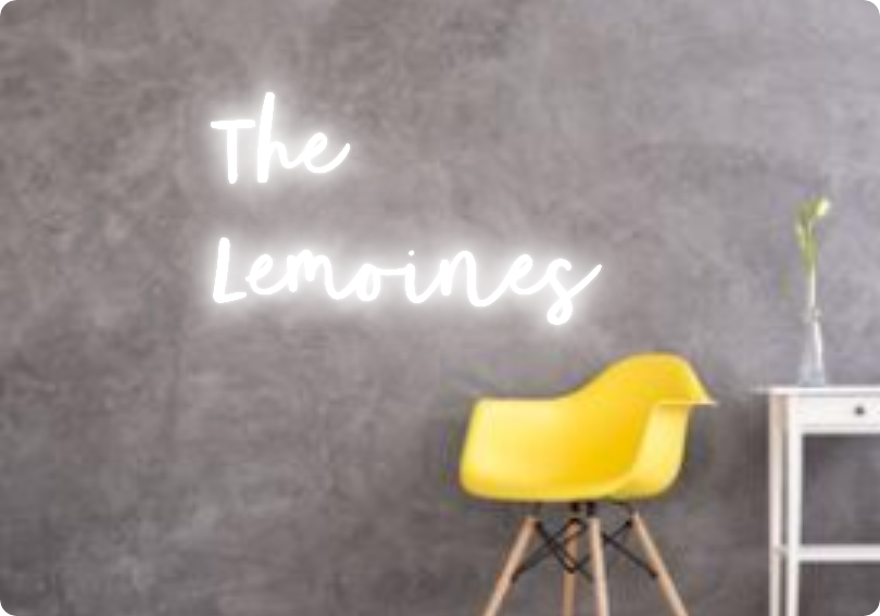 Custom text: The  
Lemoines