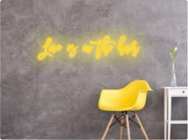 Custom text: Love is in the hair