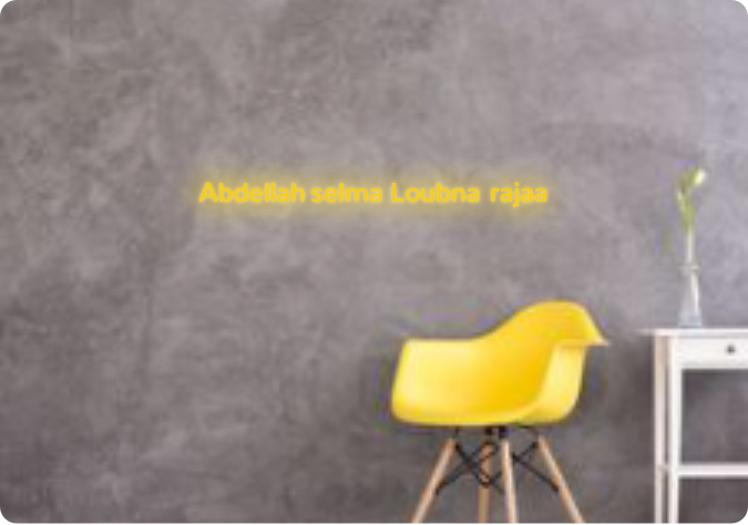 Custom text: Abdellah selma Loubna rajaa