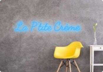 Custom text: La P’tite Crème