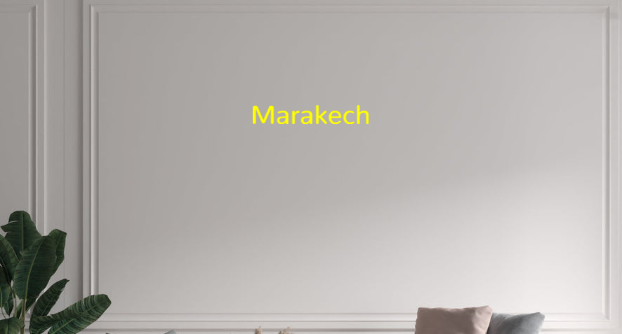 Custom text: Marakech