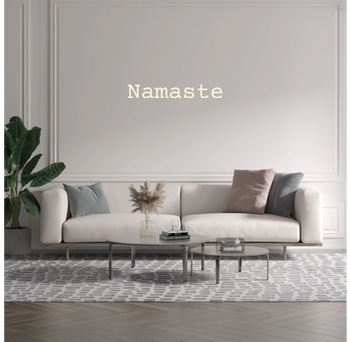Custom text: Namaste