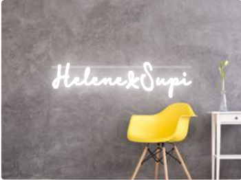 Custom text: Helene&Supi