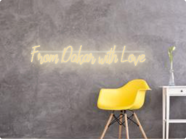 Custom text: From Dakar with Love