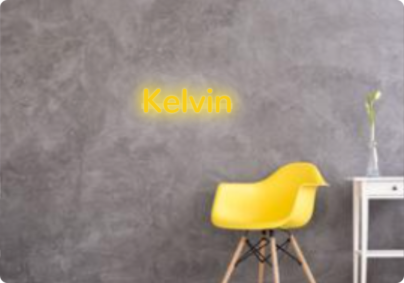 Custom text: Kelvin