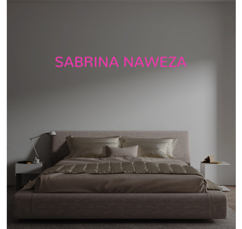 Custom text: SABRINA NAWEZA