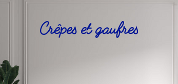 Custom text: Crêpes et gaufres