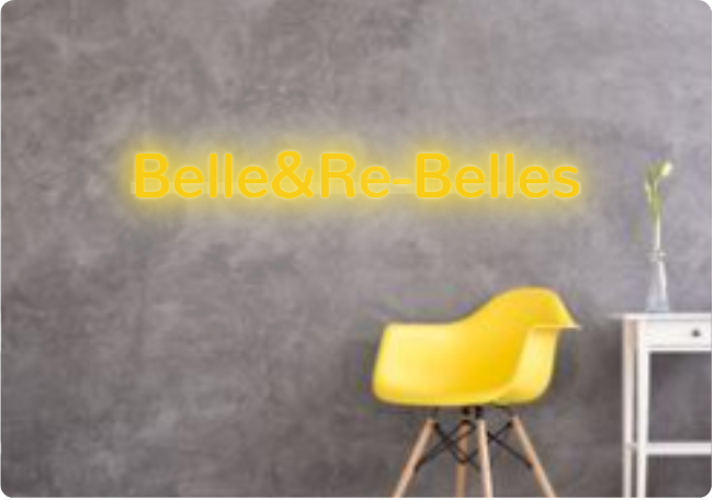 Custom text: Belle&Re-Belles