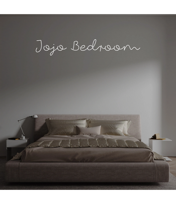 Custom text: Jojo Bedroom
