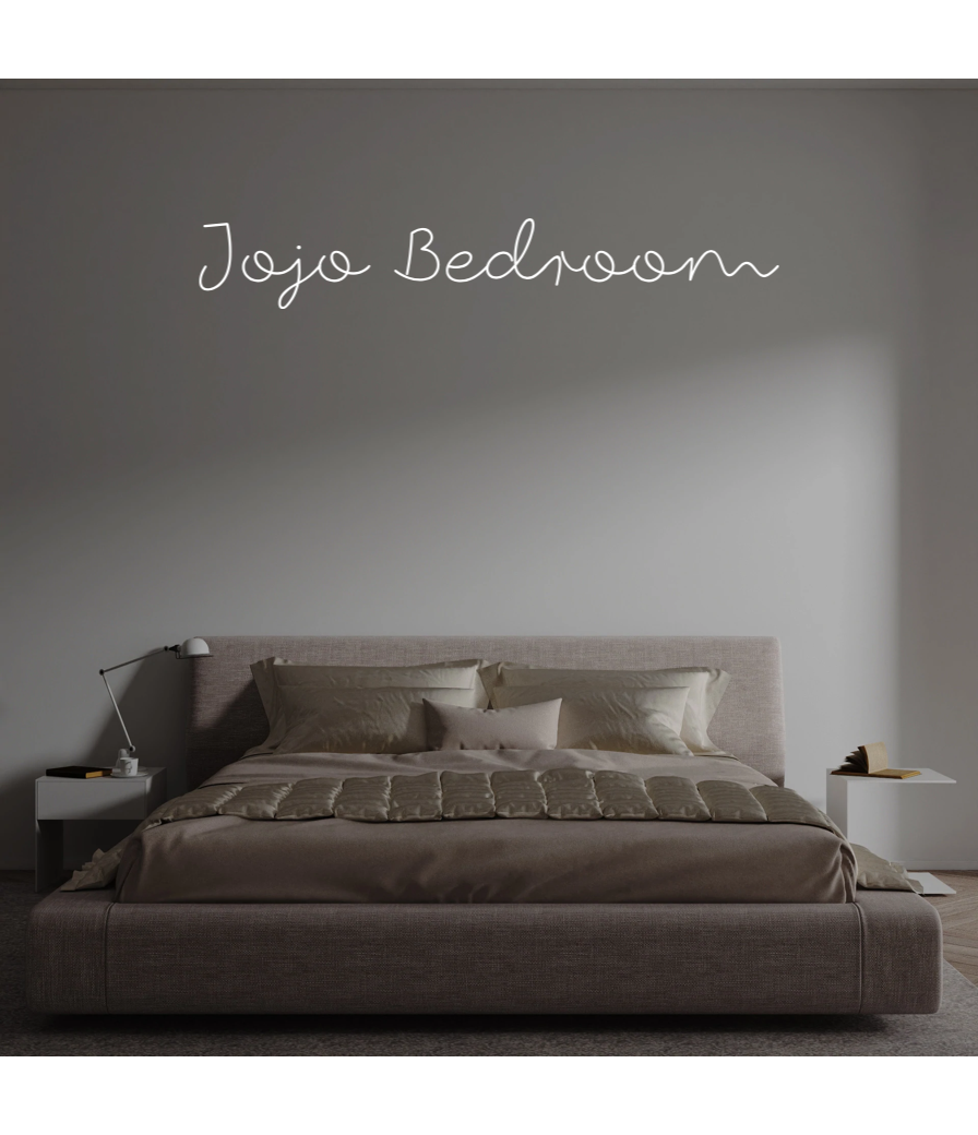 Custom text: Jojo Bedroom